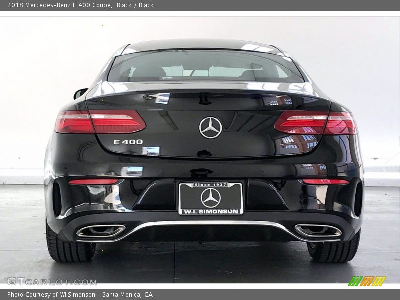 Black / Black 2018 Mercedes-Benz E 400 Coupe