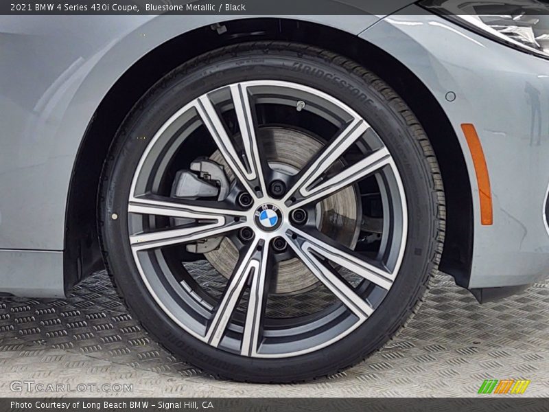 Bluestone Metallic / Black 2021 BMW 4 Series 430i Coupe