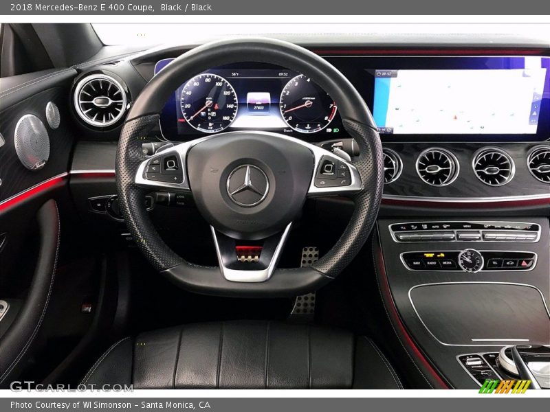 Black / Black 2018 Mercedes-Benz E 400 Coupe