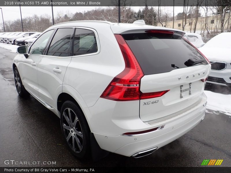 Ice White / Blonde 2018 Volvo XC60 T5 AWD Inscription