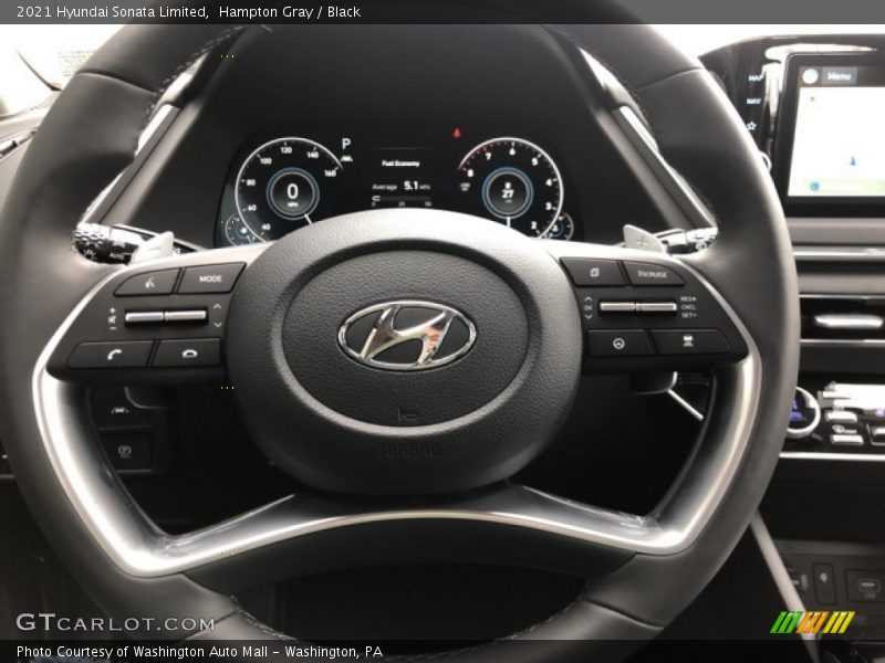 Hampton Gray / Black 2021 Hyundai Sonata Limited