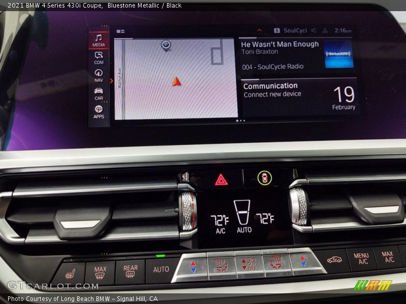 Bluestone Metallic / Black 2021 BMW 4 Series 430i Coupe