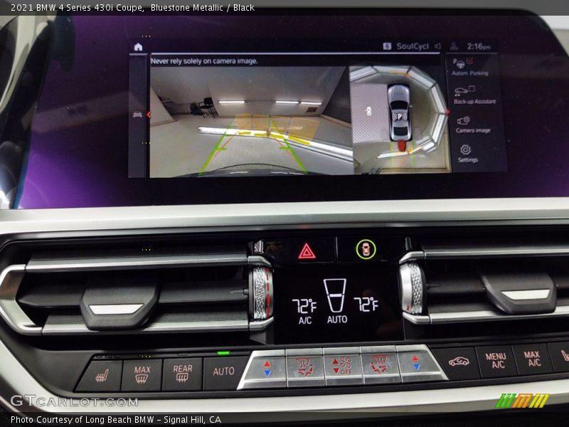 Bluestone Metallic / Black 2021 BMW 4 Series 430i Coupe