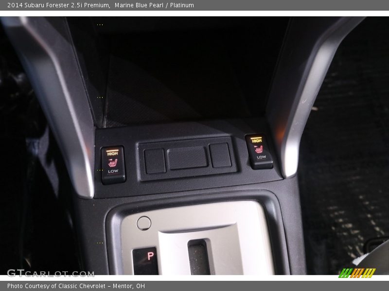 Marine Blue Pearl / Platinum 2014 Subaru Forester 2.5i Premium