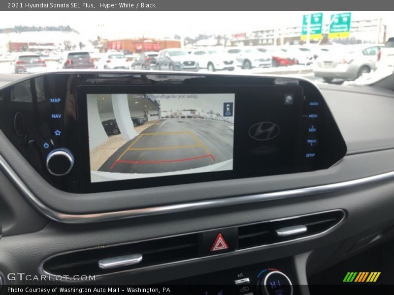 Hyper White / Black 2021 Hyundai Sonata SEL Plus