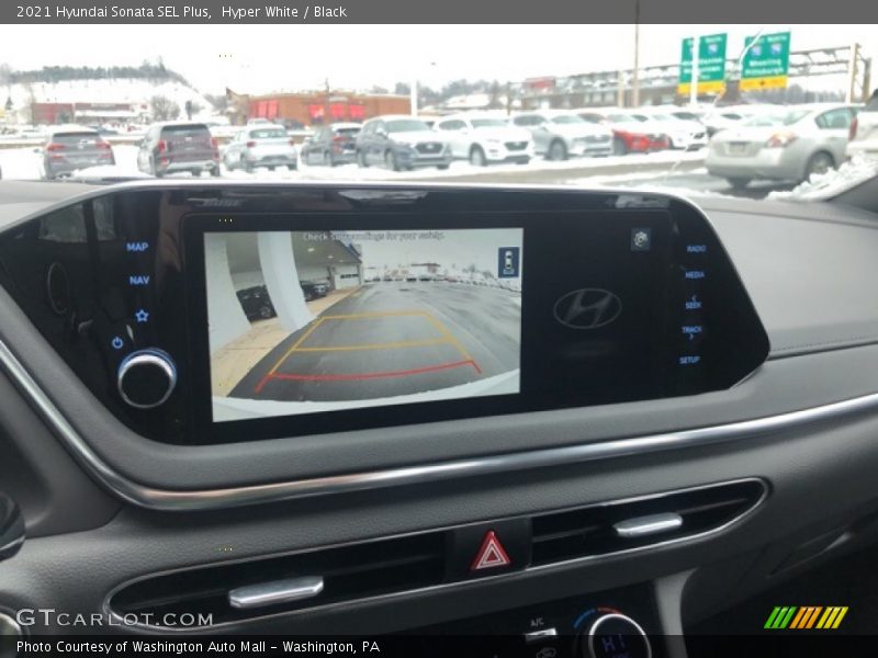 Hyper White / Black 2021 Hyundai Sonata SEL Plus