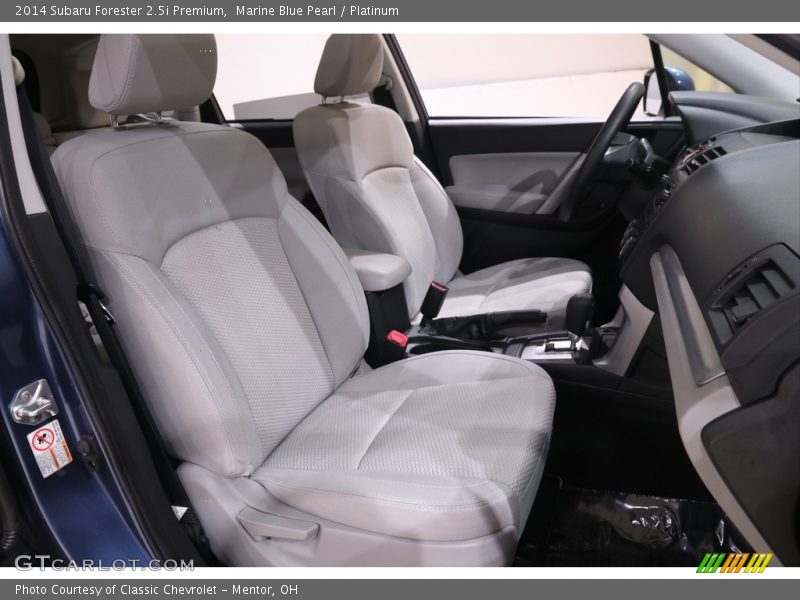 Marine Blue Pearl / Platinum 2014 Subaru Forester 2.5i Premium