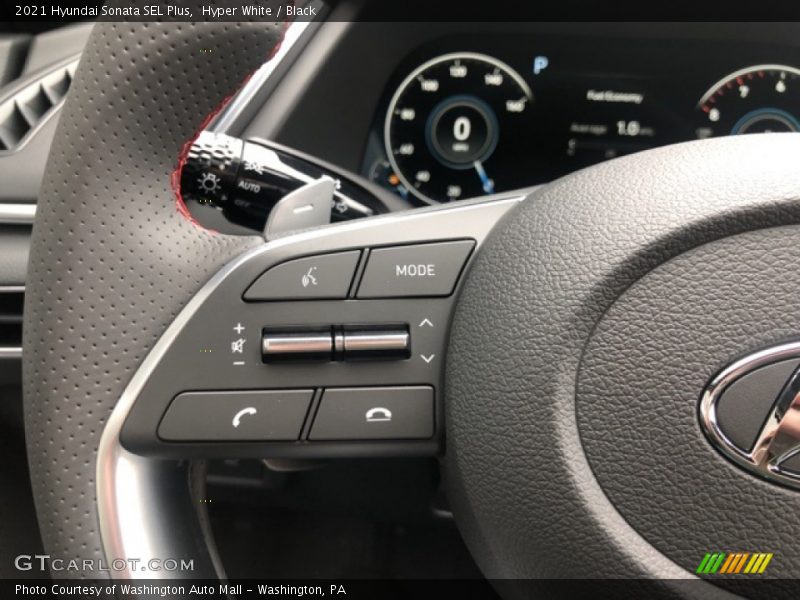 Hyper White / Black 2021 Hyundai Sonata SEL Plus
