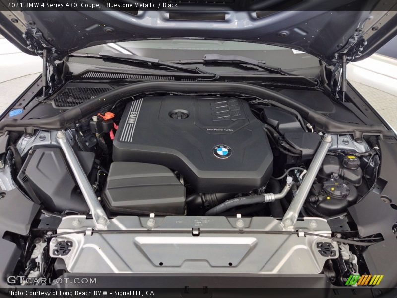 Bluestone Metallic / Black 2021 BMW 4 Series 430i Coupe