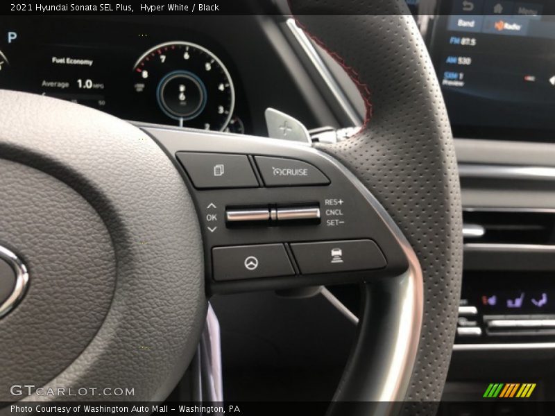 Hyper White / Black 2021 Hyundai Sonata SEL Plus