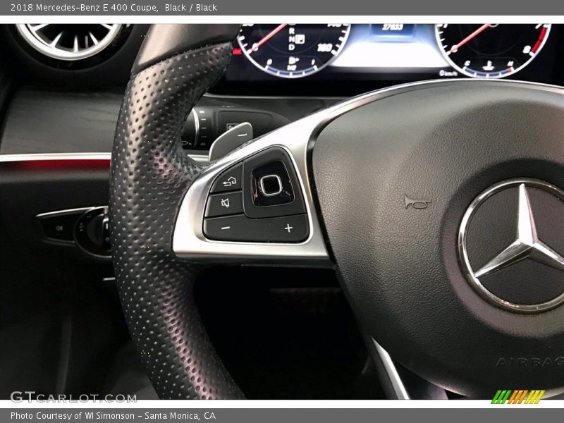 Black / Black 2018 Mercedes-Benz E 400 Coupe