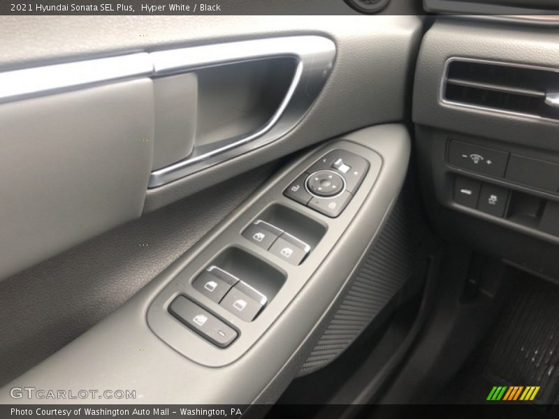 Hyper White / Black 2021 Hyundai Sonata SEL Plus