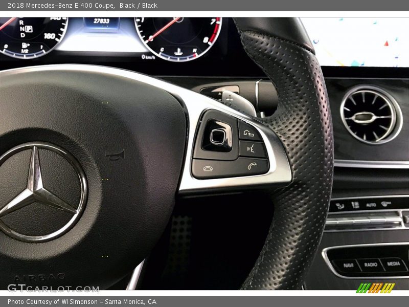 Black / Black 2018 Mercedes-Benz E 400 Coupe