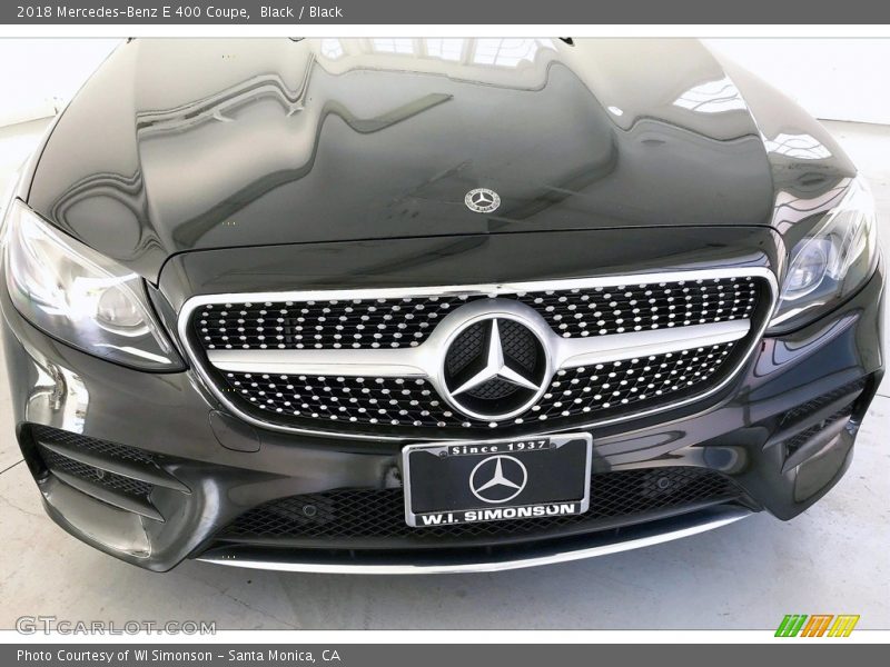 Black / Black 2018 Mercedes-Benz E 400 Coupe