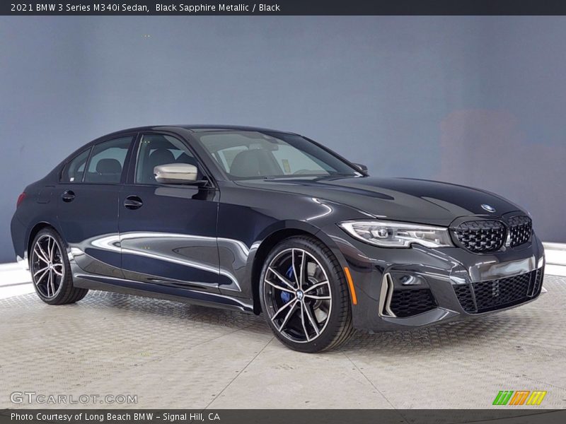 Black Sapphire Metallic / Black 2021 BMW 3 Series M340i Sedan
