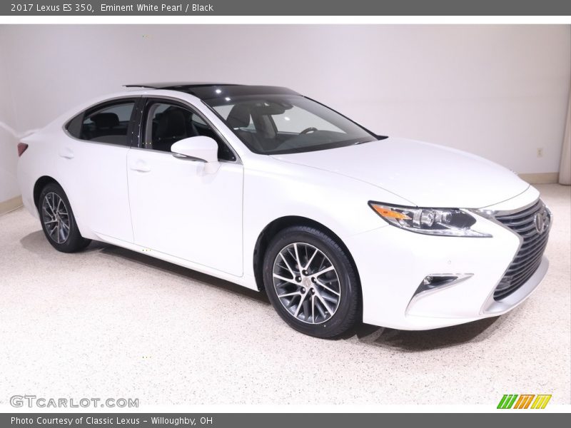 Eminent White Pearl / Black 2017 Lexus ES 350