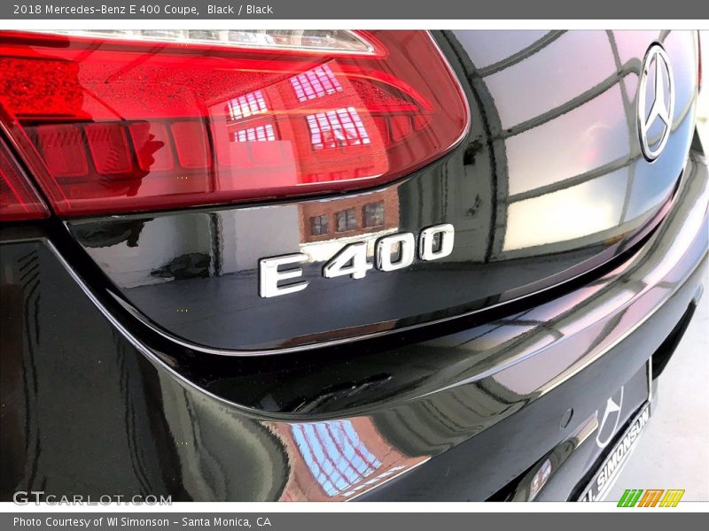 Black / Black 2018 Mercedes-Benz E 400 Coupe