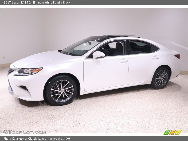 Eminent White Pearl / Black 2017 Lexus ES 350