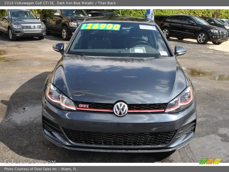 Dark Iron Blue Metallic / Titan Black 2019 Volkswagen Golf GTI SE
