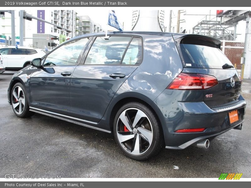 Dark Iron Blue Metallic / Titan Black 2019 Volkswagen Golf GTI SE