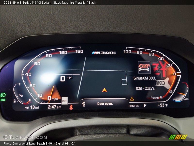  2021 3 Series M340i Sedan M340i Sedan Gauges