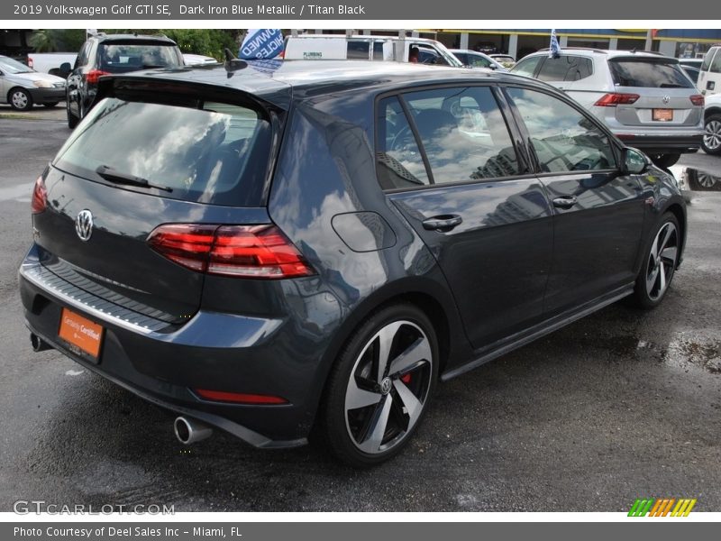 Dark Iron Blue Metallic / Titan Black 2019 Volkswagen Golf GTI SE