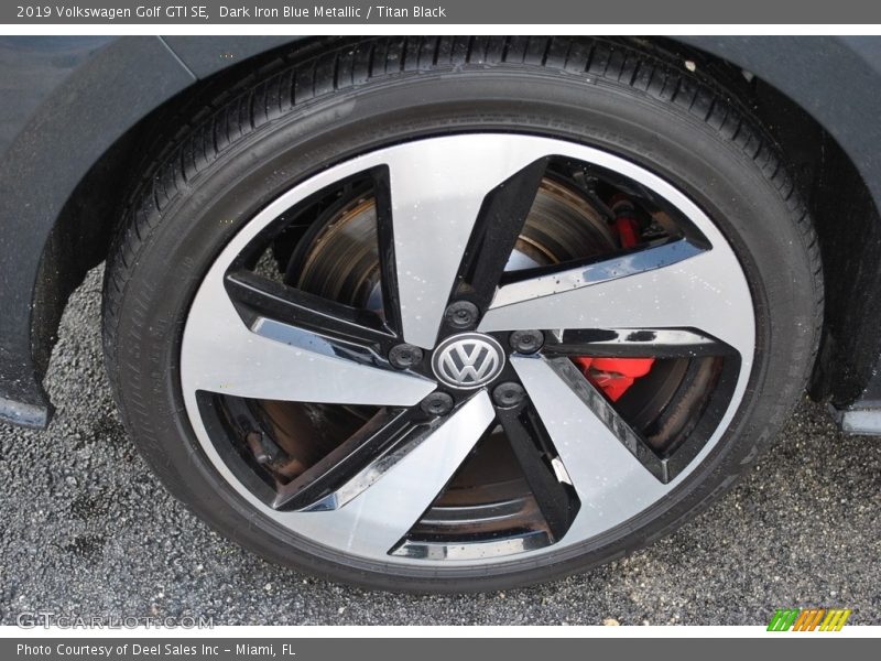 Dark Iron Blue Metallic / Titan Black 2019 Volkswagen Golf GTI SE