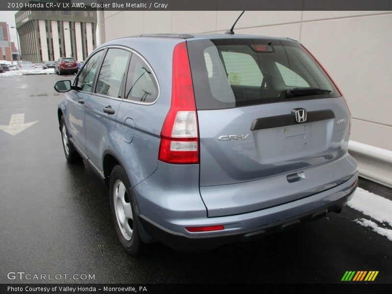 Glacier Blue Metallic / Gray 2010 Honda CR-V LX AWD