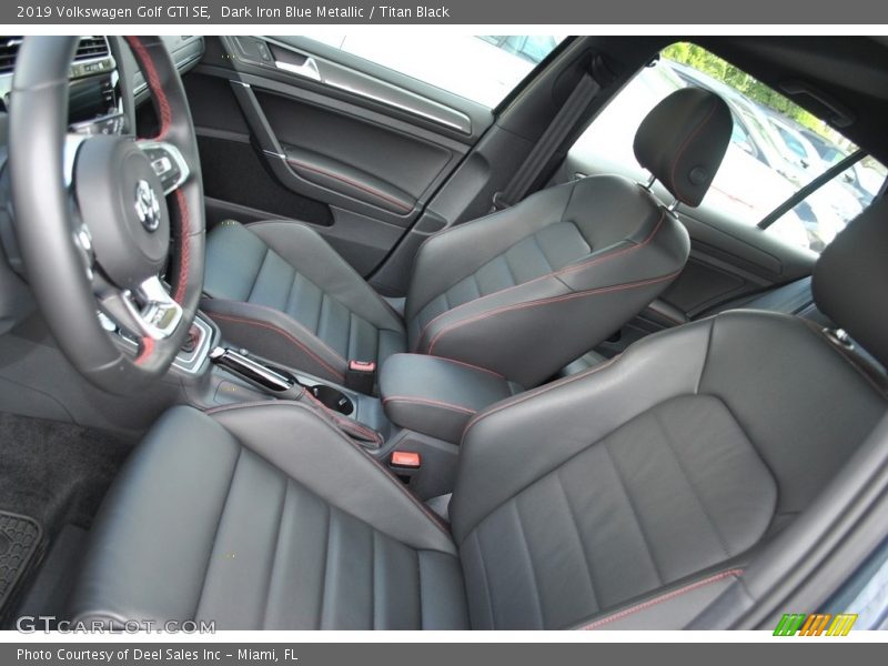 Dark Iron Blue Metallic / Titan Black 2019 Volkswagen Golf GTI SE