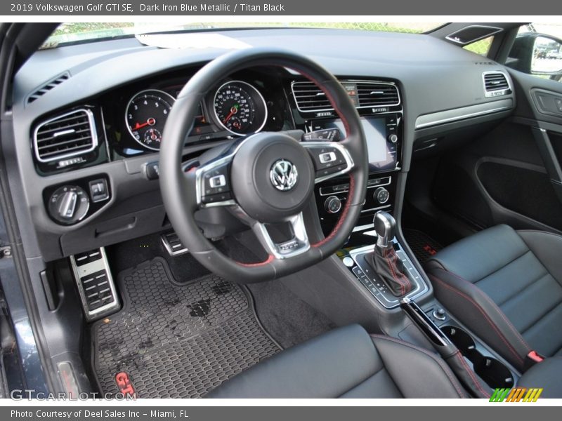 Dark Iron Blue Metallic / Titan Black 2019 Volkswagen Golf GTI SE