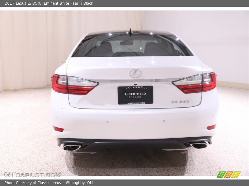 Eminent White Pearl / Black 2017 Lexus ES 350