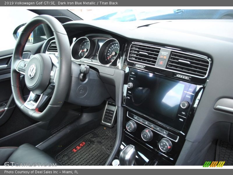 Dark Iron Blue Metallic / Titan Black 2019 Volkswagen Golf GTI SE