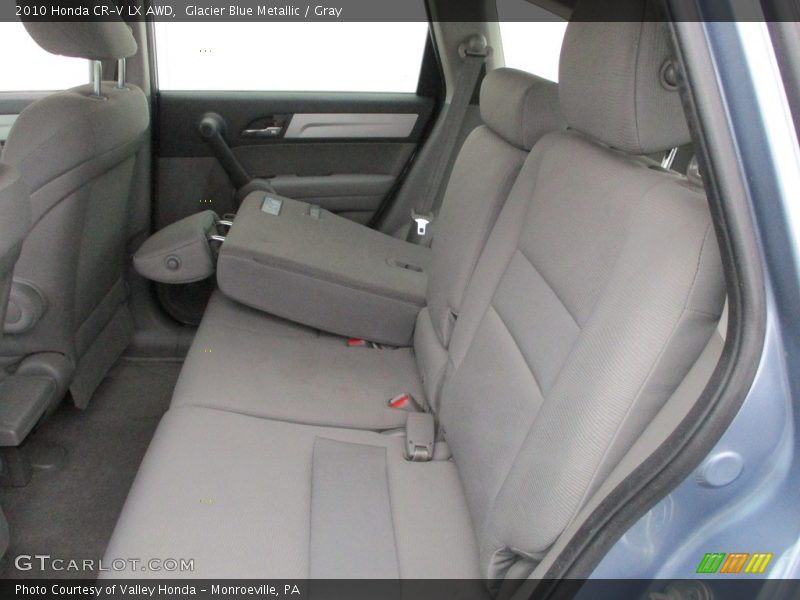 Glacier Blue Metallic / Gray 2010 Honda CR-V LX AWD
