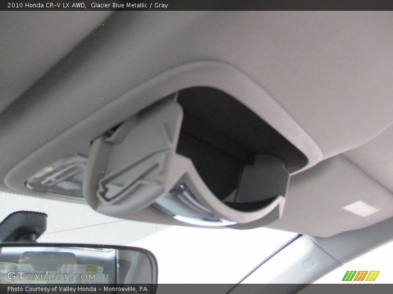 Glacier Blue Metallic / Gray 2010 Honda CR-V LX AWD