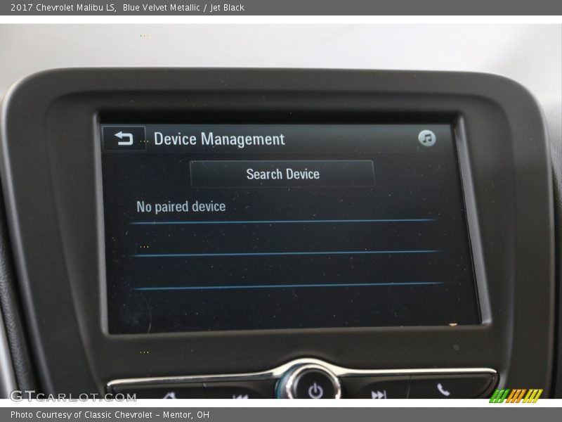 Blue Velvet Metallic / Jet Black 2017 Chevrolet Malibu LS