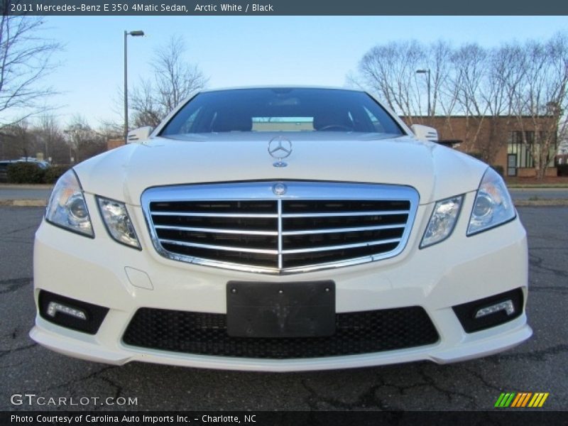 Arctic White / Black 2011 Mercedes-Benz E 350 4Matic Sedan