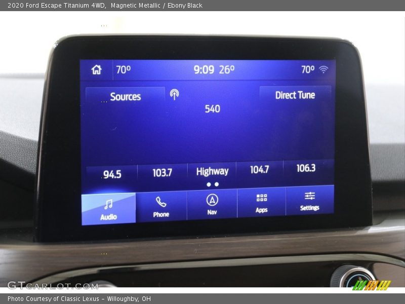 Magnetic Metallic / Ebony Black 2020 Ford Escape Titanium 4WD