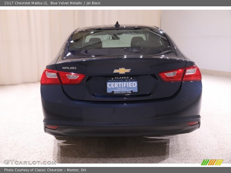 Blue Velvet Metallic / Jet Black 2017 Chevrolet Malibu LS