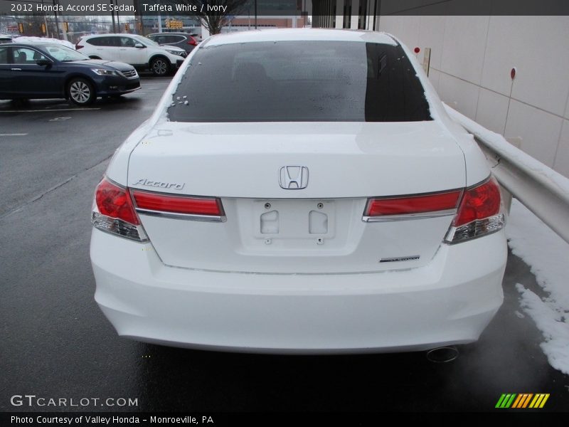 Taffeta White / Ivory 2012 Honda Accord SE Sedan