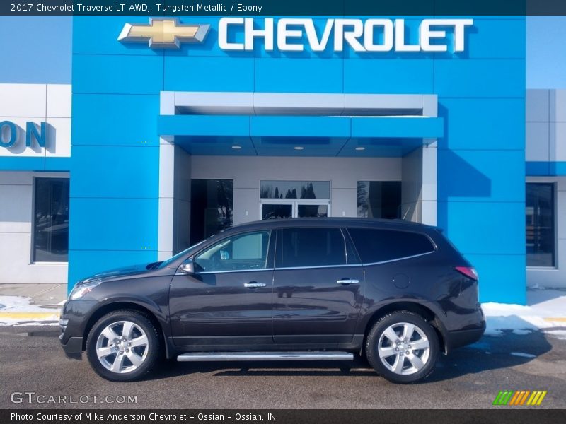 Tungsten Metallic / Ebony 2017 Chevrolet Traverse LT AWD