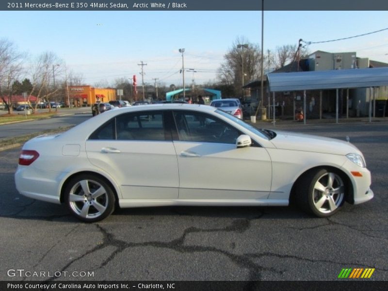 Arctic White / Black 2011 Mercedes-Benz E 350 4Matic Sedan