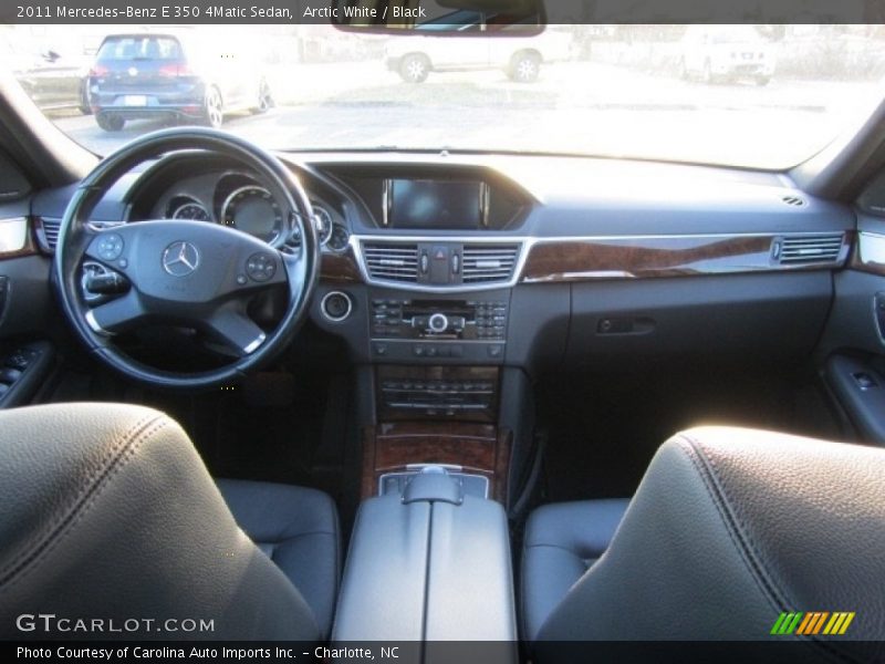 Arctic White / Black 2011 Mercedes-Benz E 350 4Matic Sedan
