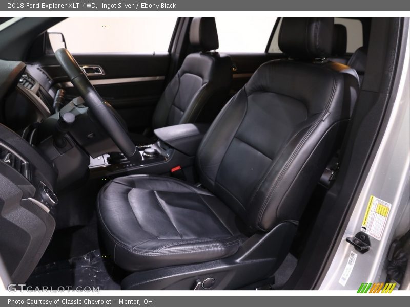 Ingot Silver / Ebony Black 2018 Ford Explorer XLT 4WD