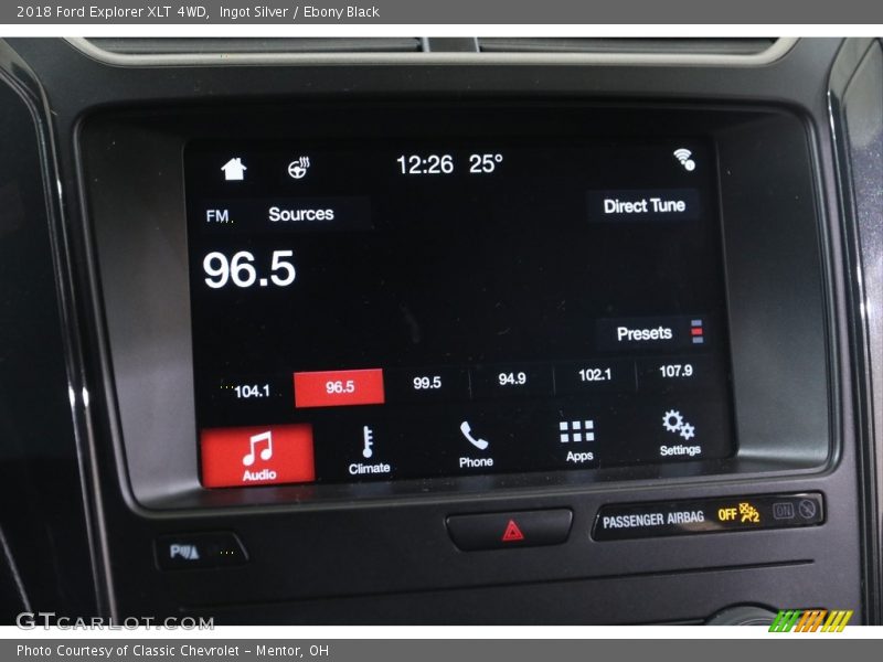 Ingot Silver / Ebony Black 2018 Ford Explorer XLT 4WD