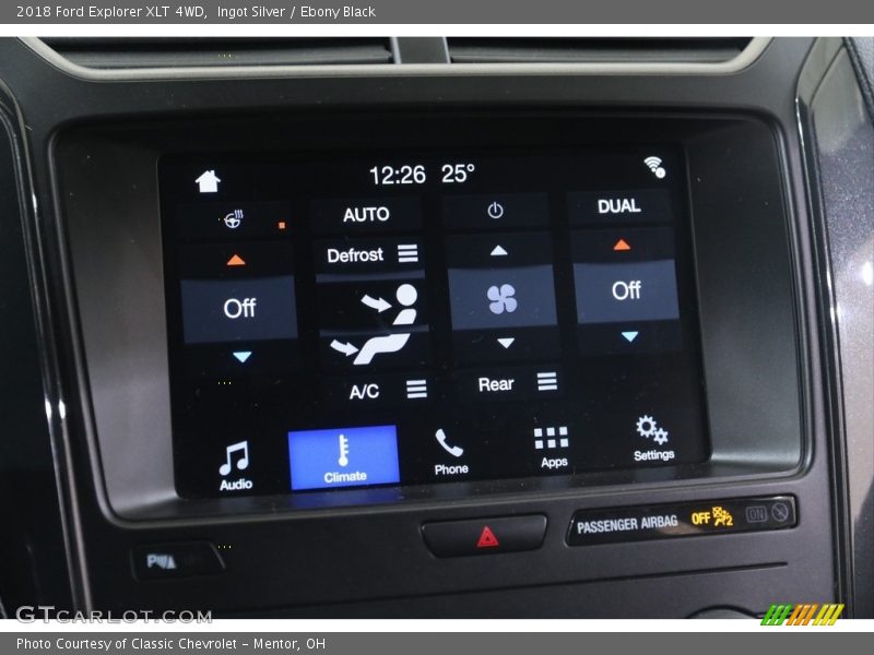 Ingot Silver / Ebony Black 2018 Ford Explorer XLT 4WD