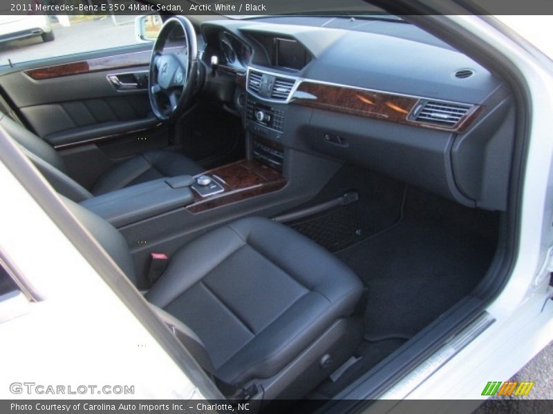 Arctic White / Black 2011 Mercedes-Benz E 350 4Matic Sedan