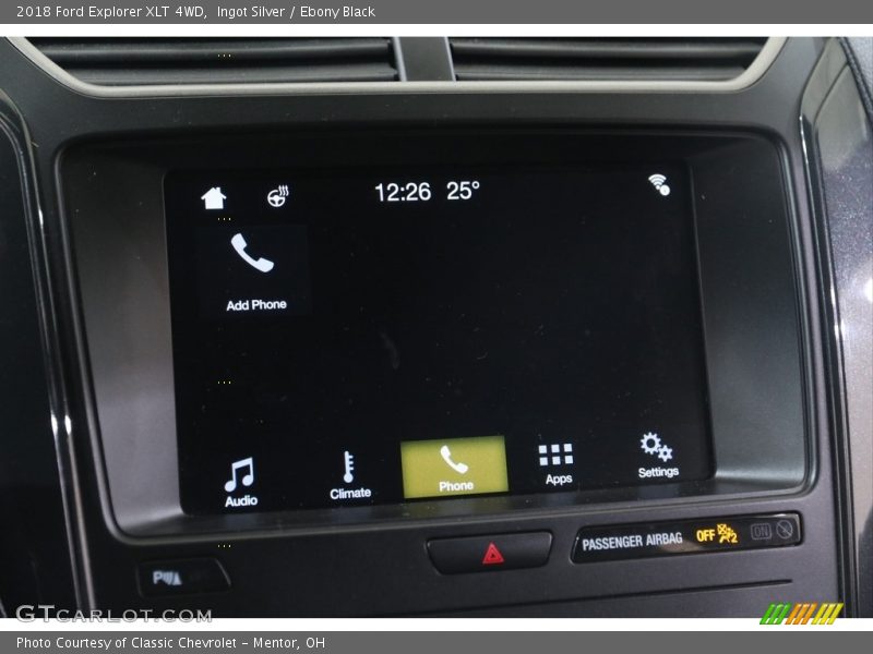 Ingot Silver / Ebony Black 2018 Ford Explorer XLT 4WD