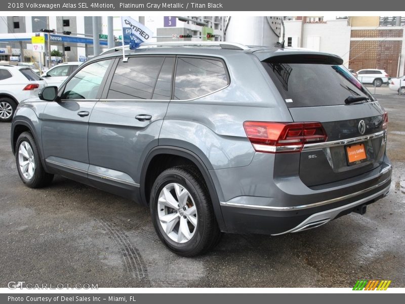 Platinum Gray Metallic / Titan Black 2018 Volkswagen Atlas SEL 4Motion