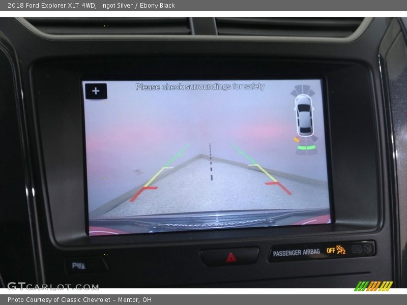 Ingot Silver / Ebony Black 2018 Ford Explorer XLT 4WD