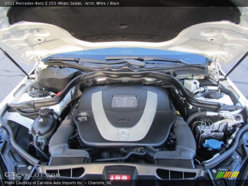 Arctic White / Black 2011 Mercedes-Benz E 350 4Matic Sedan